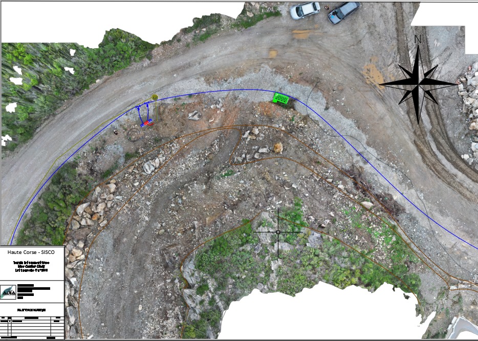 Réalisation d'un relevé topographique de terrain nue en vue d'un permis de construire